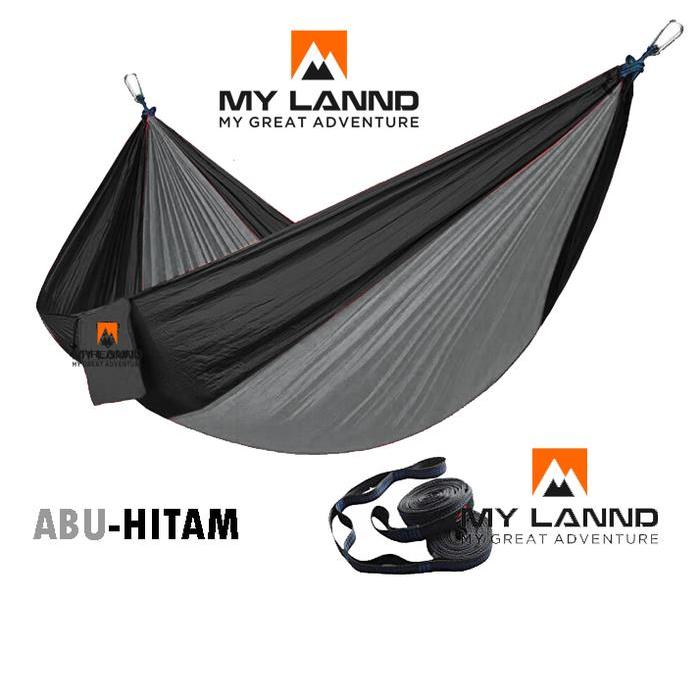 Eiger - hammock dewasa kombinasi dua warna mylannd original size 270 x145 Camping Outdoor Ayunan