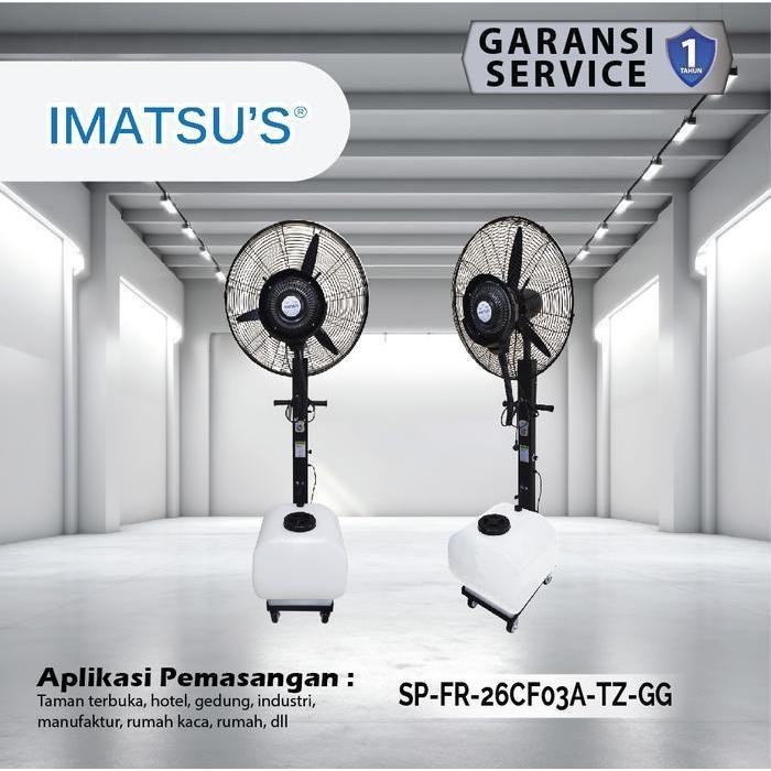 Terbaru Kipas Angin Embun 26 Inch - 60 L With Remote Sp-Fr-26Cf03A-Tz-Gg Imatsu Misty Fan Non Cod