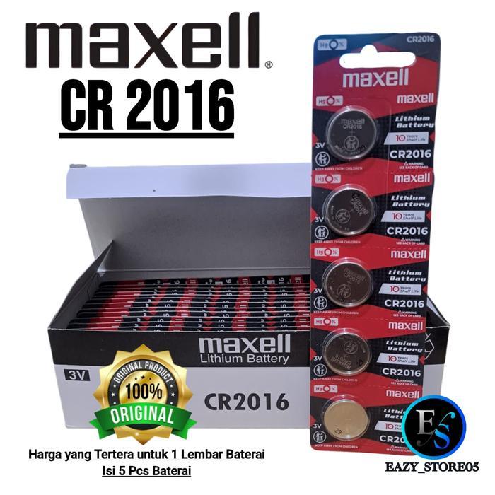 Baterai Maxell Cr2016 3V Original / Batre Cr 2016 Cr2016 Original Lithium Battery 3V