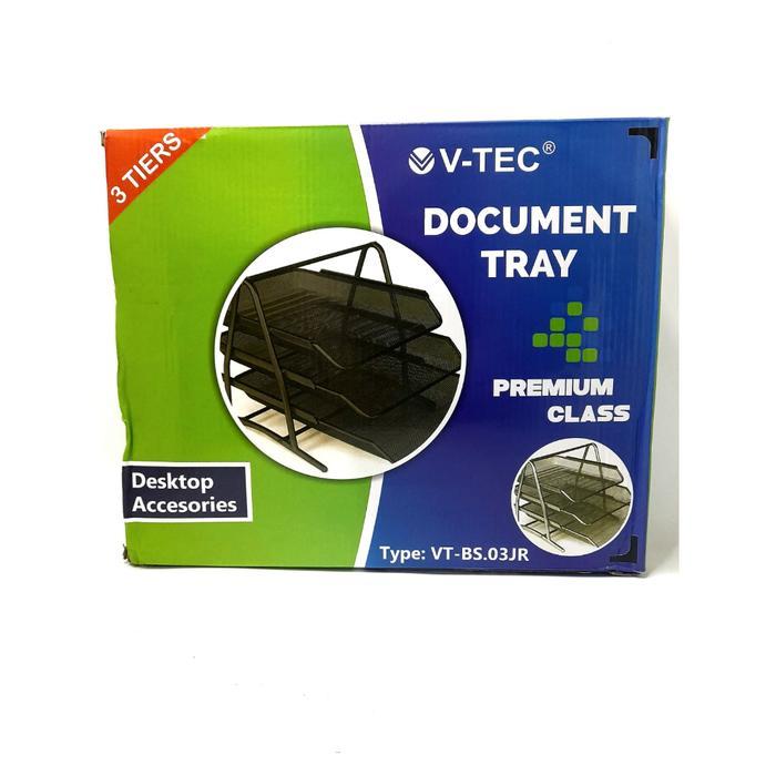 Document Tray 3 susun merek V-TEC