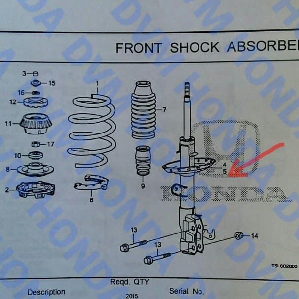 Shockbreaker Depan Ikybi City Gm6/Jazz Gk