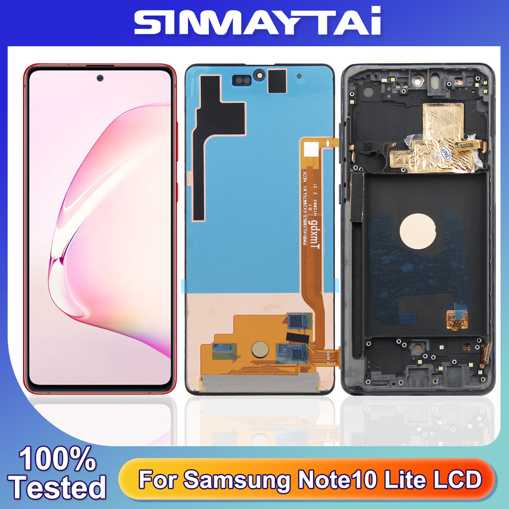 Note10 Lite Genuine Screen For  Galaxy Note10 Lite LCD Display Touch Screen SM-N770F