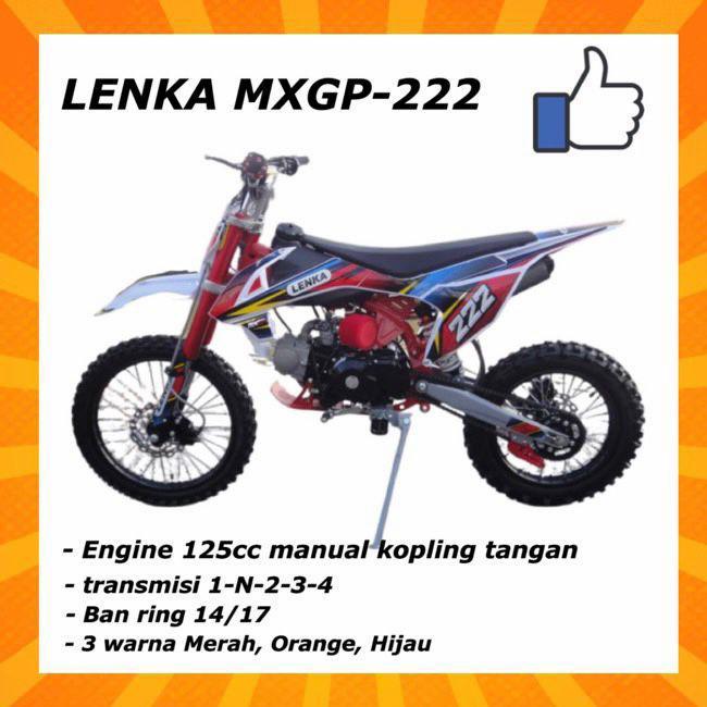 MOTOR MEDIUM TRAIL MXGP 222 MESIN 4TAK 125CC MANUAL KOPLING RING 14/17