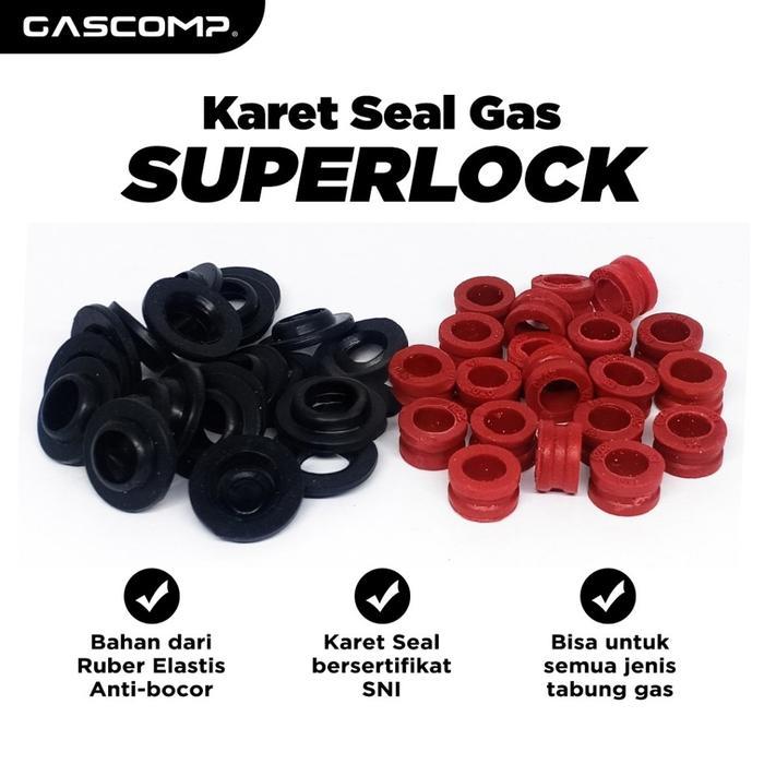 GASCOMP Karet Seal Regulator Gas Pengaman Regulator Gas - Karet Seal Hitam Regulator Superlock