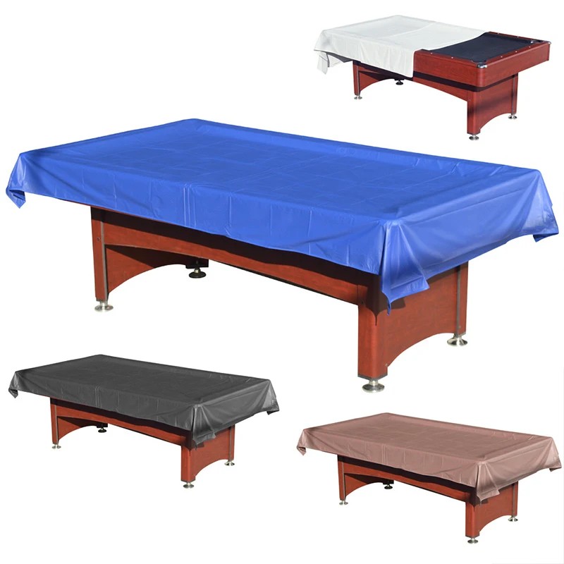 PVC Pool Table Cover Waterproof Dustproof Billiard Table Protector Cover for 7ft/8ft Snooker Tables,