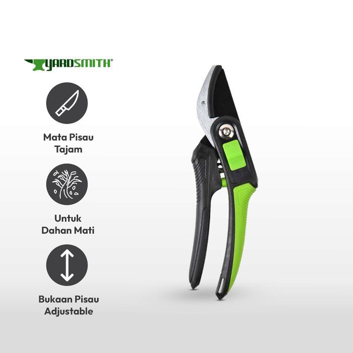 AZKO Yardsmith Pemotong Dahan Adjustable Anvil Pruner Gunting Ranting Pemangkas Tanaman Gunting