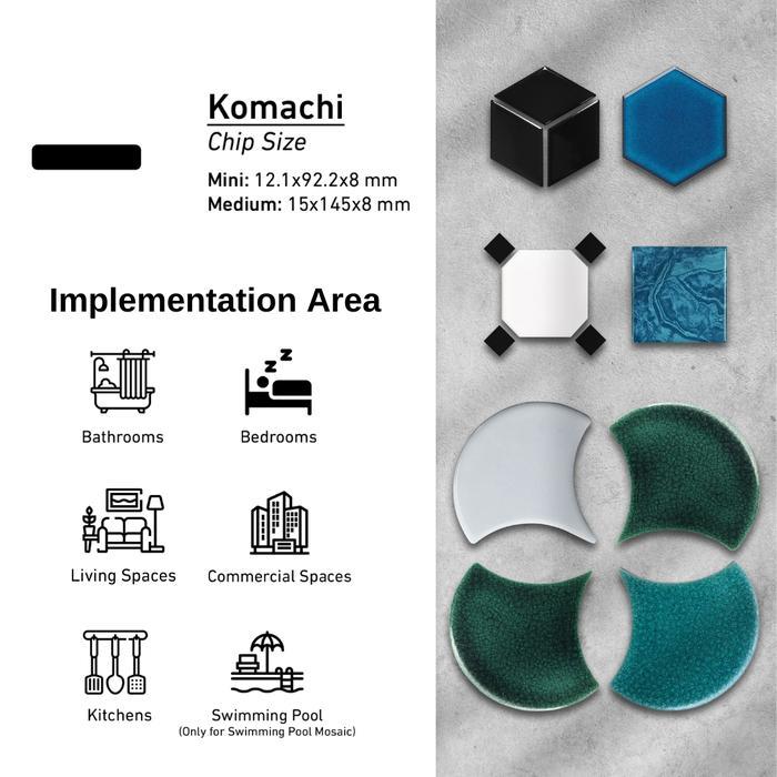 [] BDA Granite Tile Keramik Dinding Kamar Mandi Keramik Dinding Dapur Mosaic Tiles Keramik Mozaik