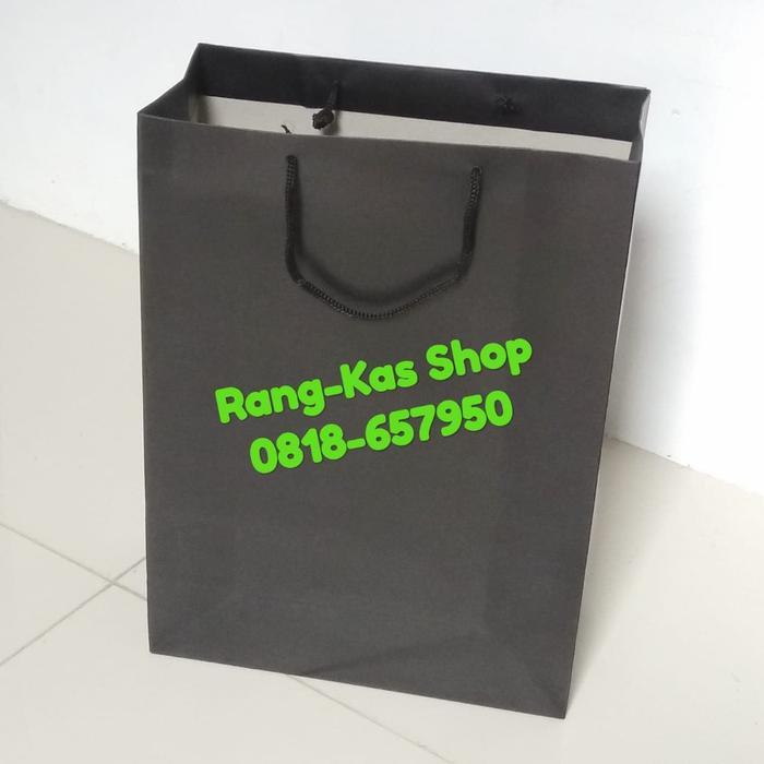 Promo Paper Bag Hitam Buku Karton Tebal Original