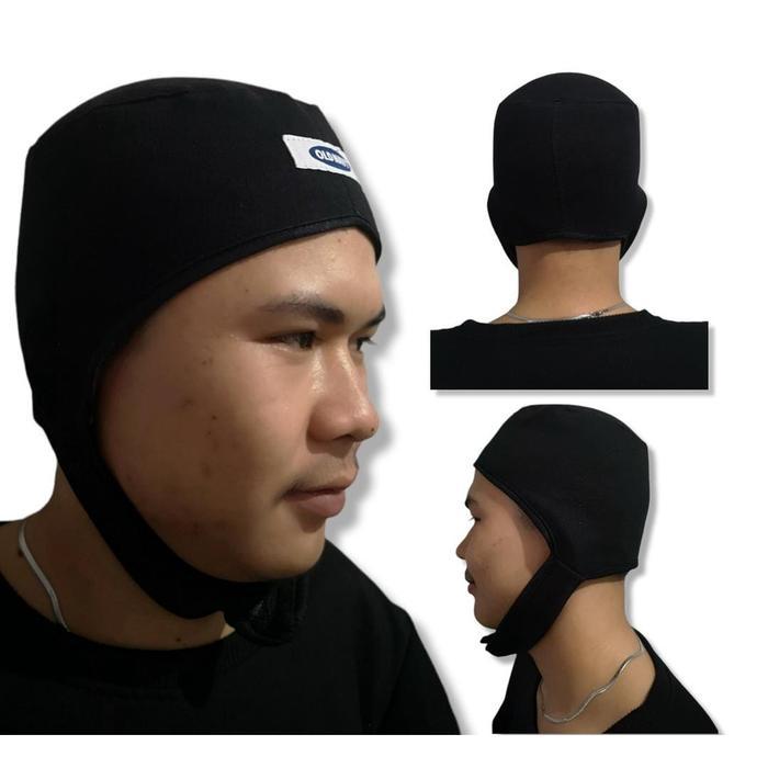 KUPLUK PELAPIS HELEM/KUPLUT HAT PILOT DEWASA/KUPLUK TELINGA ANTI DINGIN Abu Biru Hijau Hitam Topi
