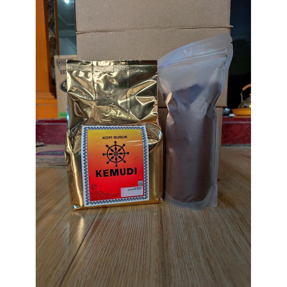 NEW Kopi Bubuk Kemudi 500g / 1000g / 1,5kg dan 6 kg - Kopi Hitam Bubuk Kemudi Coffee Robusta