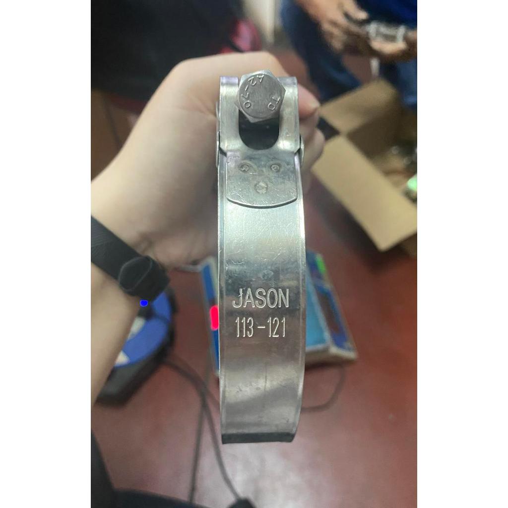 QQ988 Hose clamp 113 - 121 mm / Heavy Duty / klem superior stainless JASON STOK TERBATAS