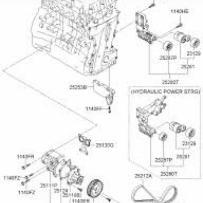TENSIONER IDLER HYUNDAI ALLNEW TUCSON 2011-2014