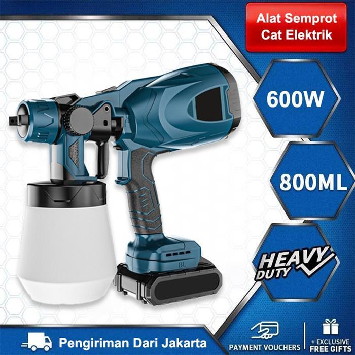 Mesin Semprot Cat Elektrik Nirkabel Berkekuatan 600W/Mesin Semprot Cat/ Kompresor Semprot Cat/Alat