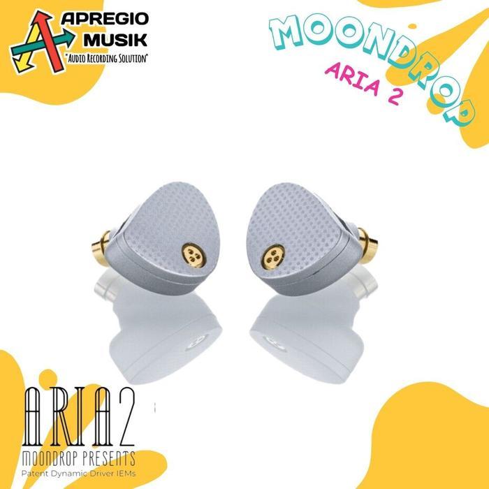 Solusoundmart - Moondrop Aria 2 Aria2 New Version Dynamic Driver 0.78Mm 2Pin Iem Earphone Terbaru