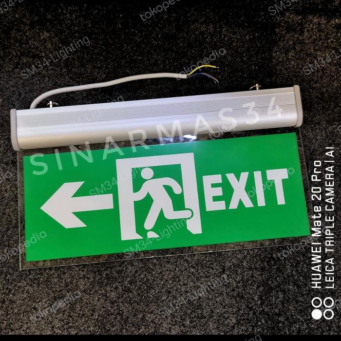 Lampu Exit Led Emergency Lampu Exit Acr Green Lampu Darurat Exit