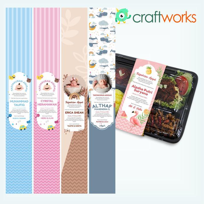 hanya disini] CUSTOM PAPER BELT LABEL AQIQAH
