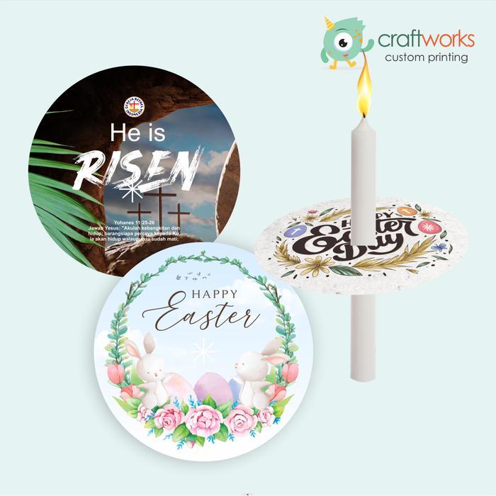 @#@#@#] TATAKAN LILIN PASKAH - CUSTOM KARTON TATAKAN LILIN
