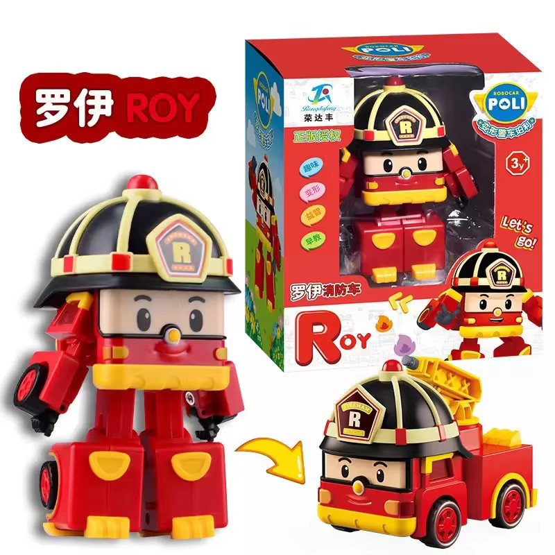 Poli Car Transformation Vehicle Robot Toy Action Figure Robot Toys Bus Cartoon Kid Toy Birthday