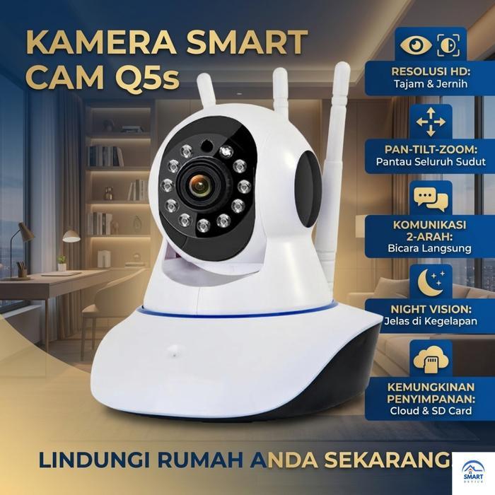 CCTV Q5S IP Camera CCTV Q5s 2MP V380 Pro Wifi Antena Kamera CCTV