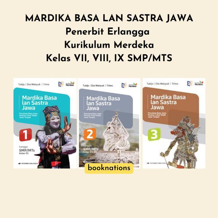 Buku Bahasa Jawa MARDIKA BASA LAN SASTRA JAWA kelas 7 8 9 SMP Kurikulum Merdeka ERLANGGA