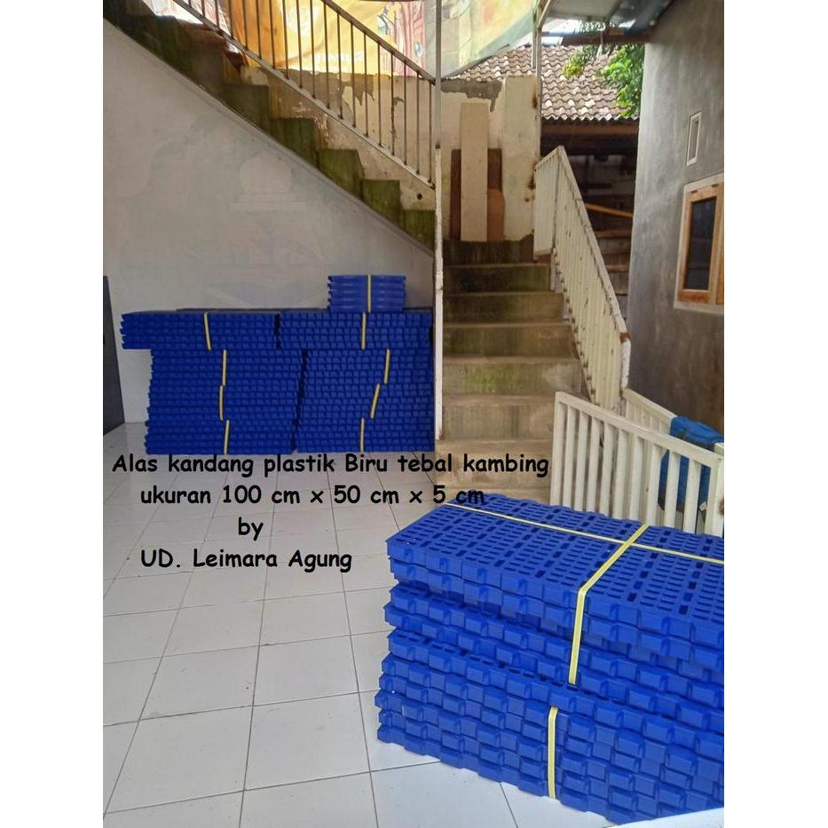 Alas kandang/slat plastik kambing,bebek,babi dll plastik biru
