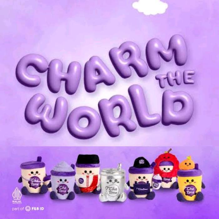 Chatime Charm The World bag charm plush pendant gantungan tas - Tus2026
