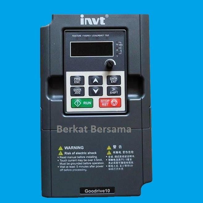 INVT Inverter GD10-0R7G-S2-B 0.75Kw 1HP Input 220v 1phase Output 3phase 220v Made in China