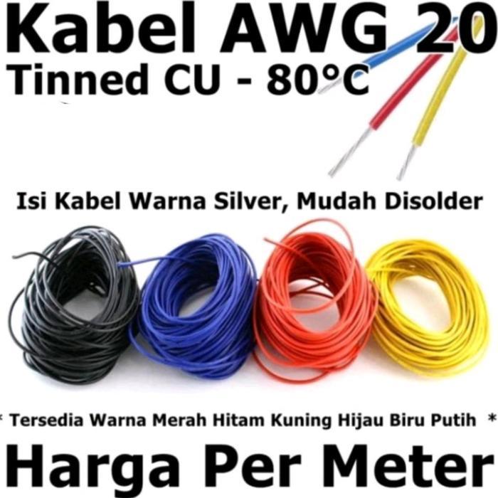 Kabel Awg20 20Awg Per Meter Eceran Awg 20 1Meter