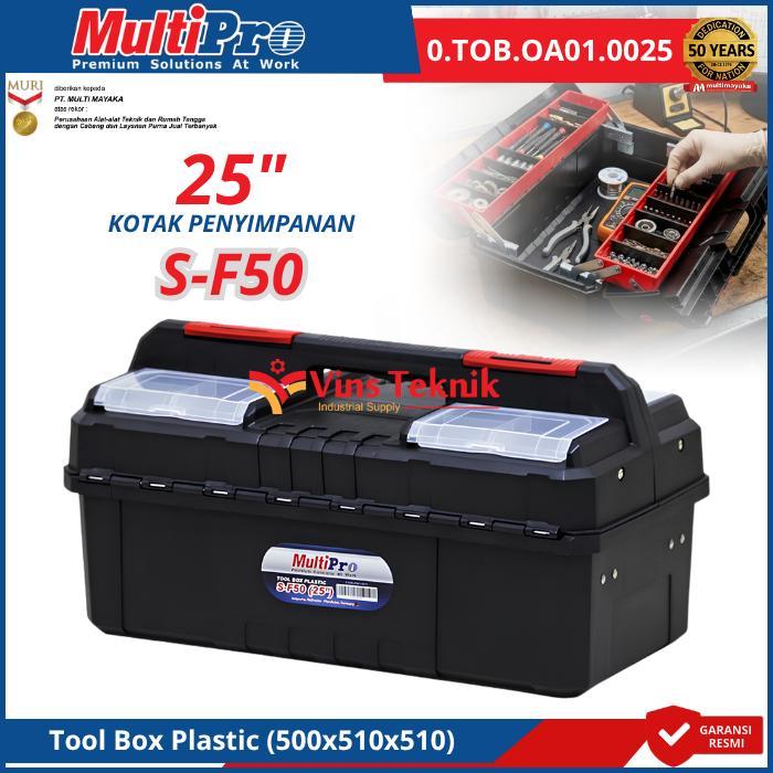 Multipro Tool Box Plastik Box Pertukangan Tool Box S-F50 25 Inch