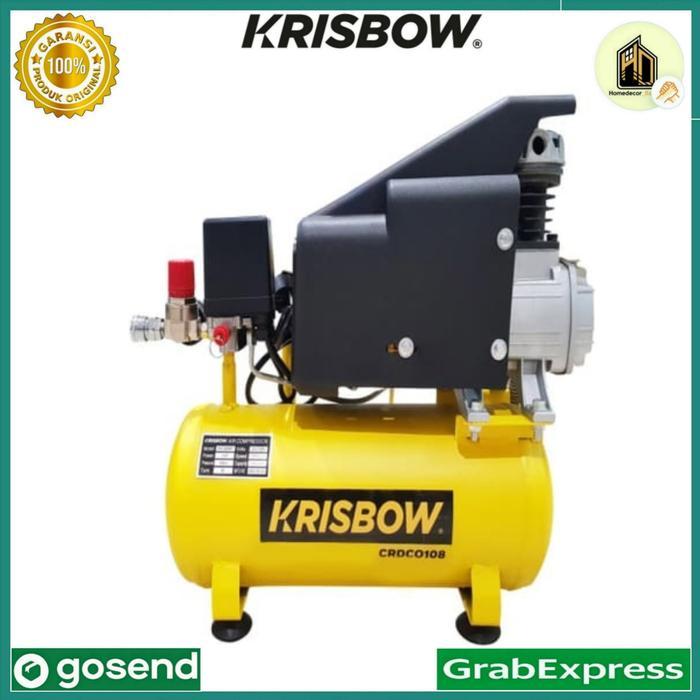 Krisbow Kompresor Angin 1hp 8l 8bar 1ph Crdc0108 / kompresor mini
