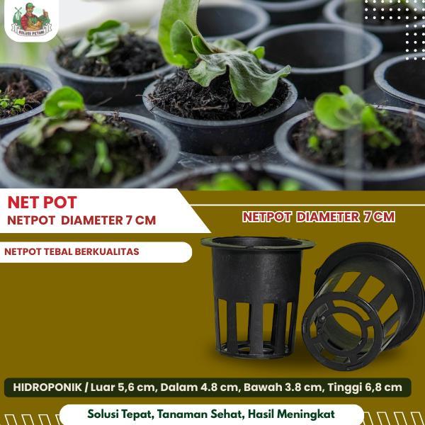 Netpot SOLUSI Hidroponik DIAMETER 7 cm @30 PCS Wadah Media Tanam Harga untuk 30pcs