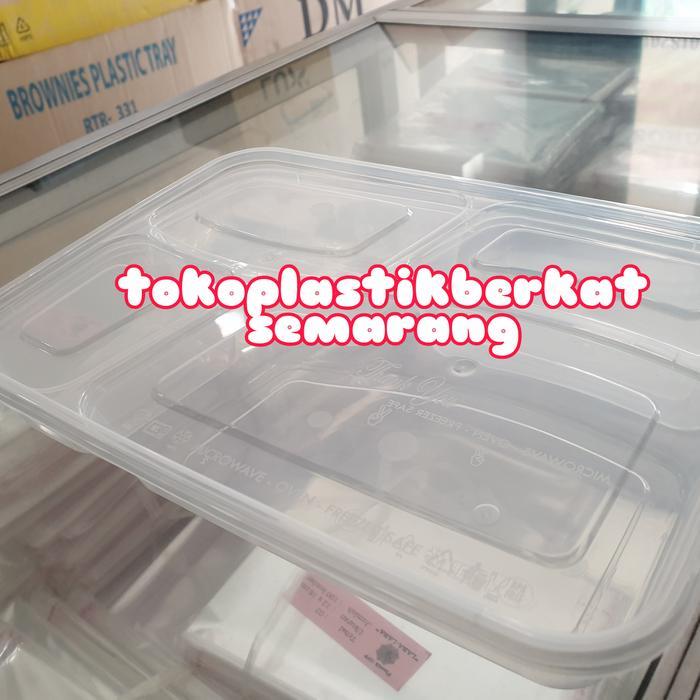 PALING LARIS thinwall bento sekat 4 / thinwall sekat