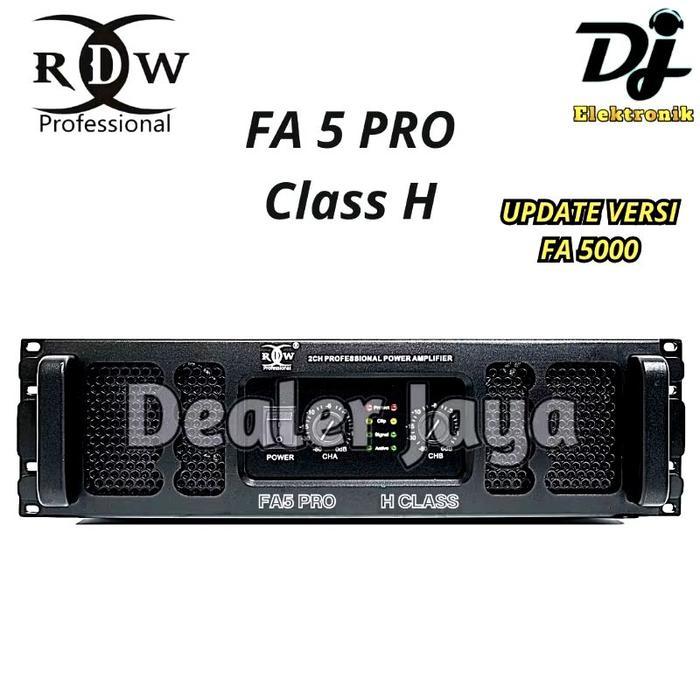 Power Amplifier RDW FA5 PRO / FA 5PRO / FA 5 PRO / FA 5500 Class H - 2 channel