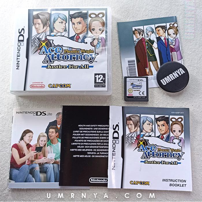 Kaset Game Phoenix Wright Ace Attorney Nintendo NDS 3DS DS Fat NDSi