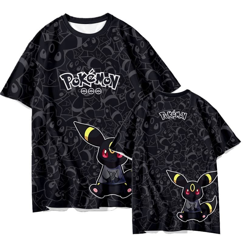 Pokemon Eeveelutions T-shirt 3D Print Umbreon Vaporeon Jolteon Graphic Tee Unisex Casual Streetwear