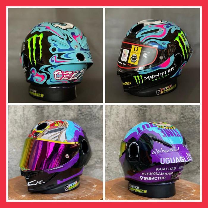 Helm Fullface Pista Gprr Frp Repaint Premium - Morbidelli