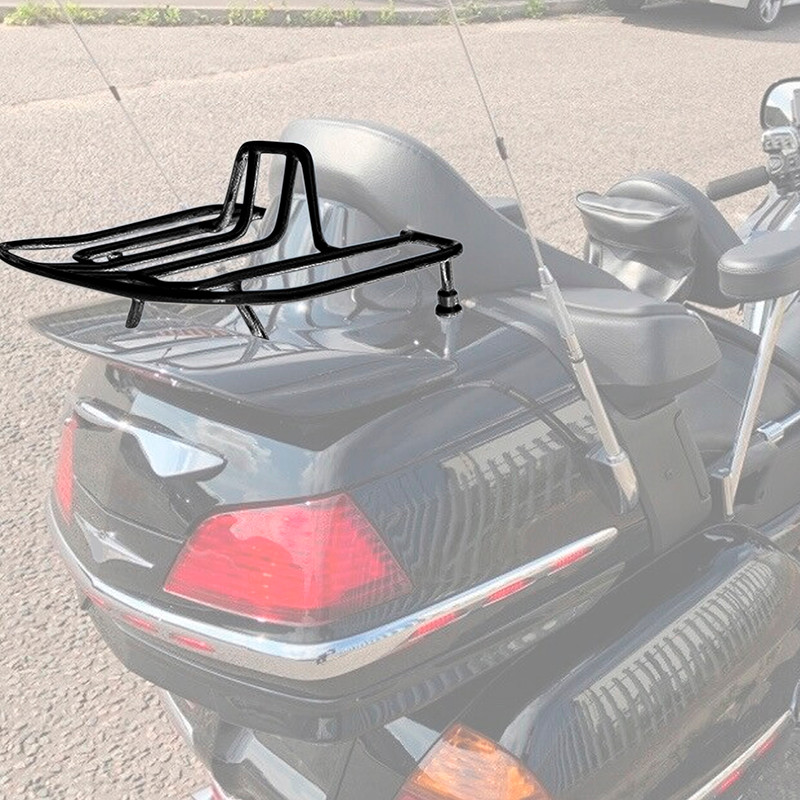TOURBOX MOUNTING LUGGAGE RACK FIT FOR HONDA GL1800 GOLDWING 1800 2001-2017 CHROME BLACK
