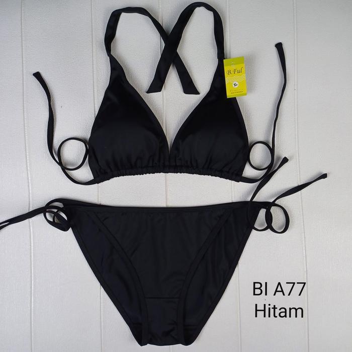 READY Bikini set BI A77 ada spon tali ikatnya lebar Swimwear