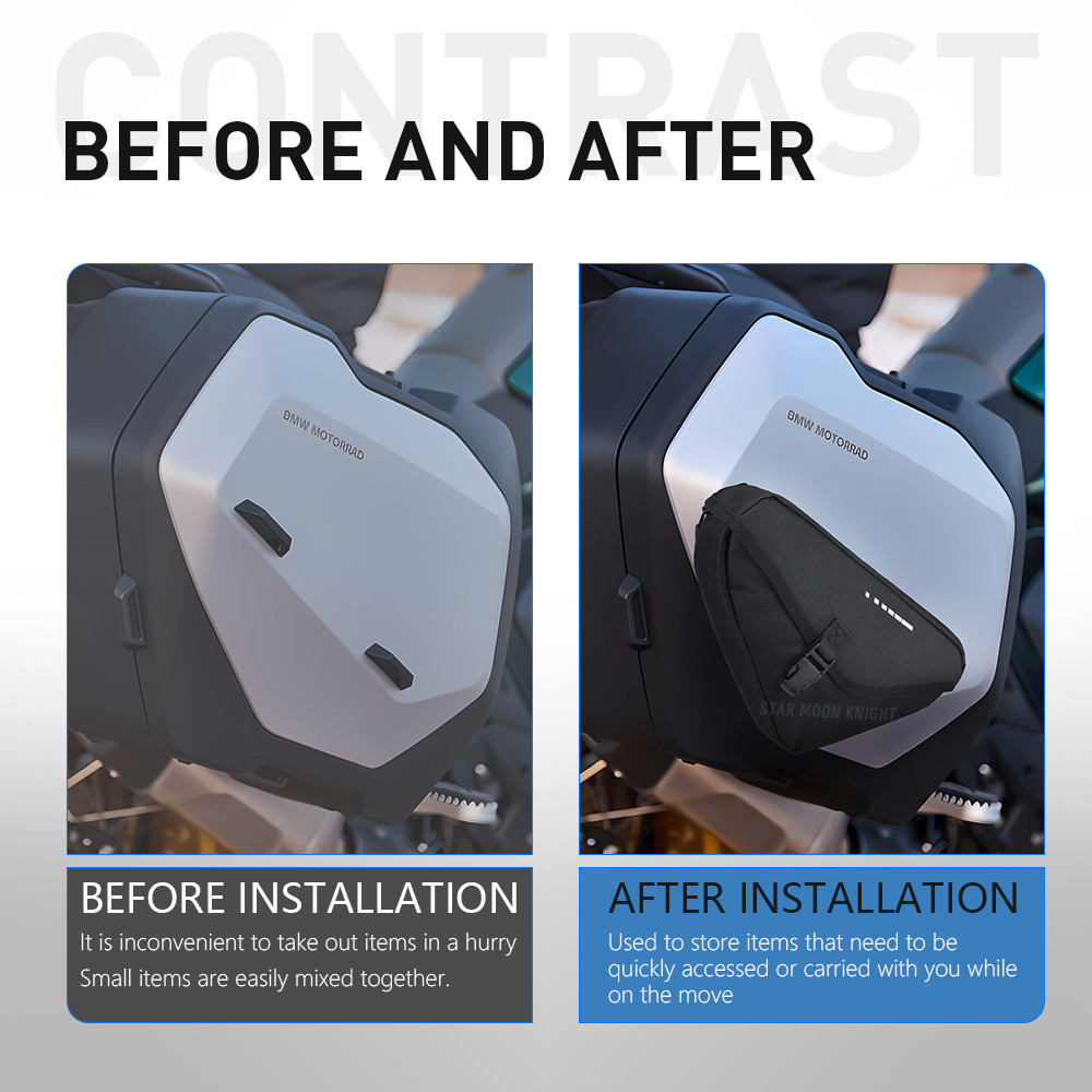 2.5L LUGGAGE STORAGE VARIO BAG MOTORCYCLE SIDE OUTER BAGS TOOL BOX WATERPROOF BAG FOR GS 1300