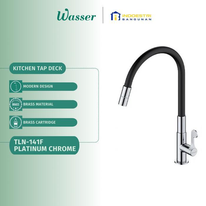 SALE Kran Sink Cuci Piring Meja Wasser TLN 141F Platinum Chrome / Wasser Keran Cuci Piring / Kran