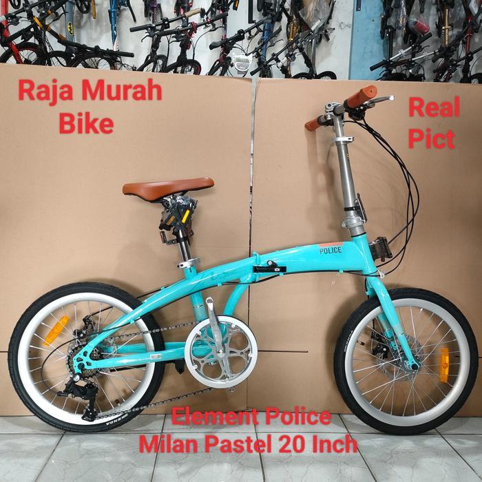 Sepeda Lipat 20 Inch Element Police Milan Pastel  Sepeda Lipat Milan Pastel 20 Inch
