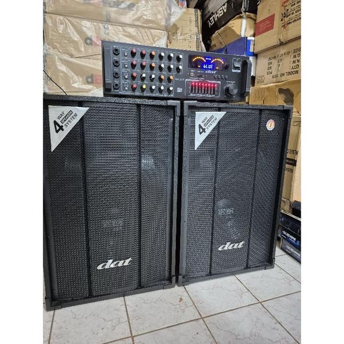 PAKET KARAOKE SPEAKER DAT 12inch pasif (2buah) Original(bonus mic kabel)
