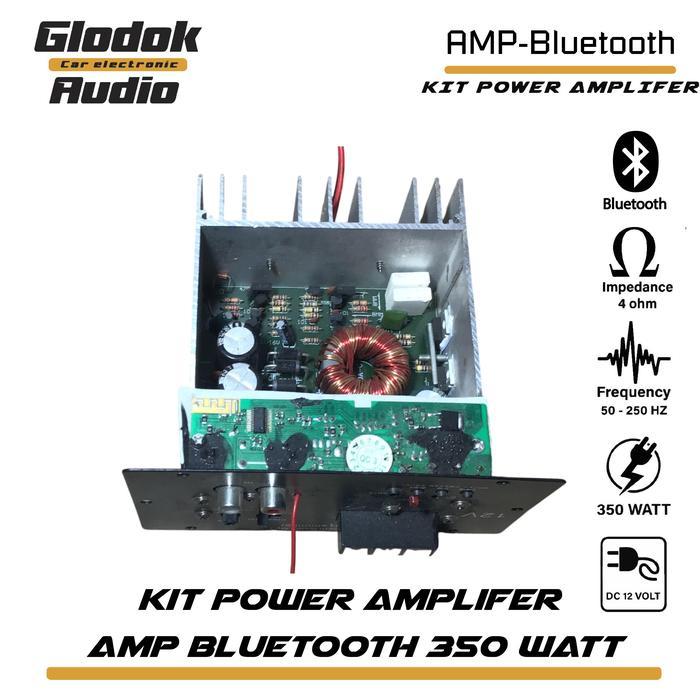Kit Modul /Kit Amplifier Aktif Dc 12 Volt 350 Watts High Power Amplifier Mini Transistor Bluetooth
