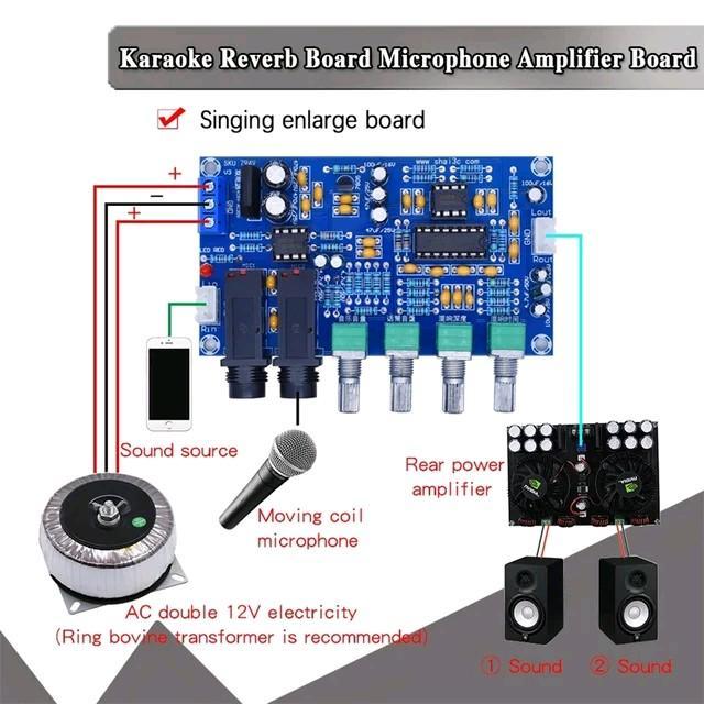 Kit Echo Reverb Karaoke XH-M173