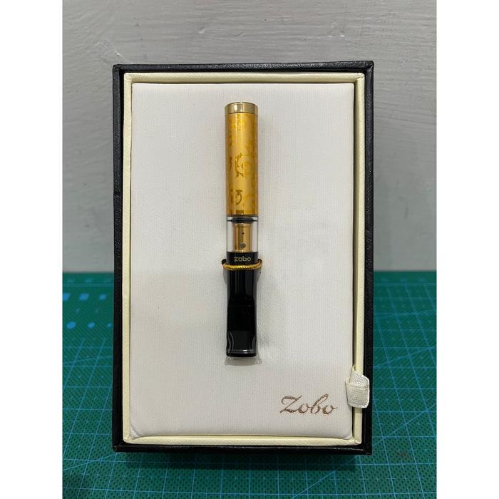C.O.D Zobo ZB635 Pipe Holder Pipa Saringan Asap Permanen Triple Filter Motif Batik / Naga Untuk 8mm