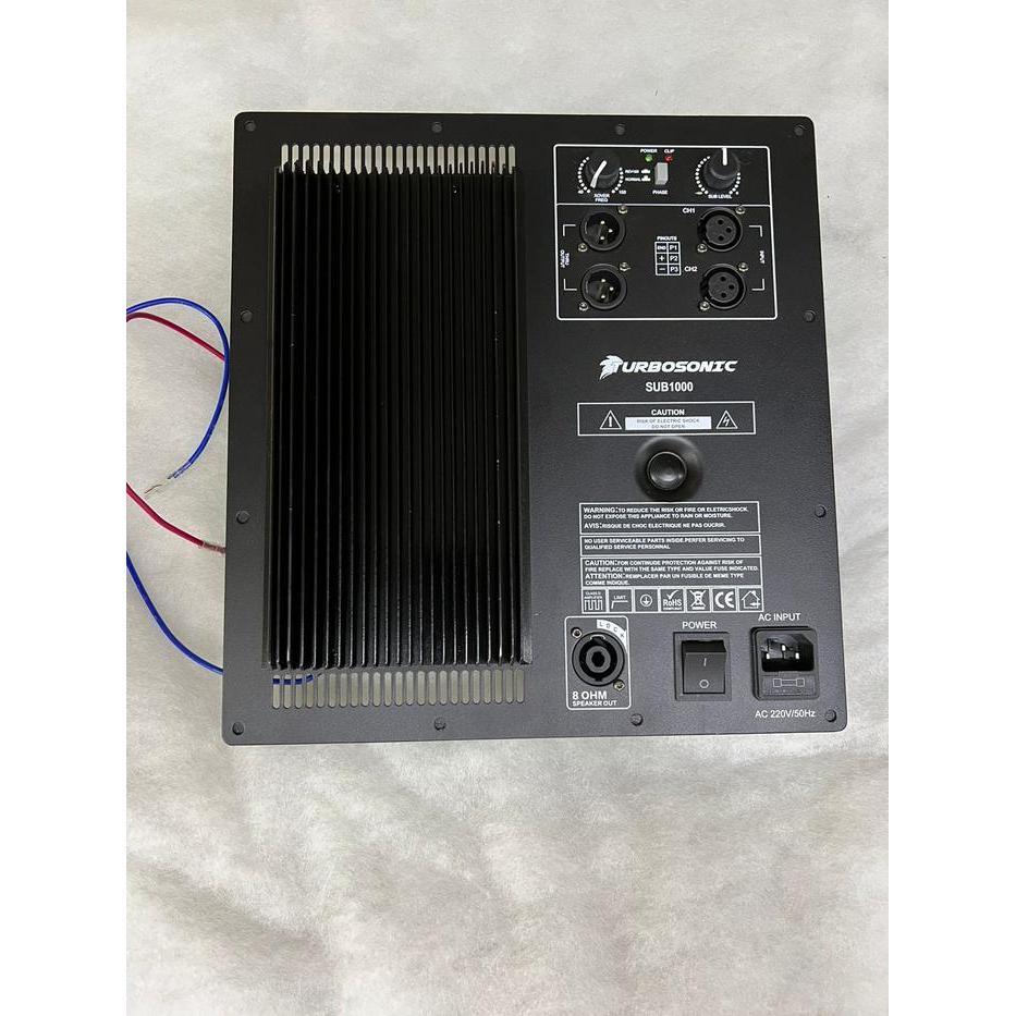 Turbosonic Sub1000 Kit Power Aktif Subwofer 600 Watt Class D Original