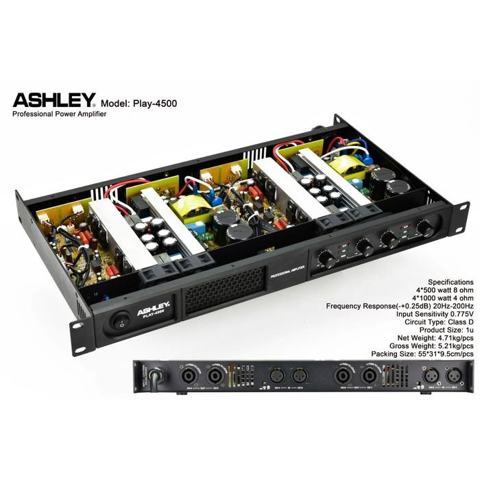 Power 4 channel Ashley Play 4500 play4500 Original