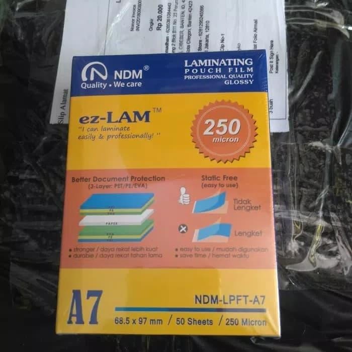 

Plastik Laminating KTP NDM 250micron
