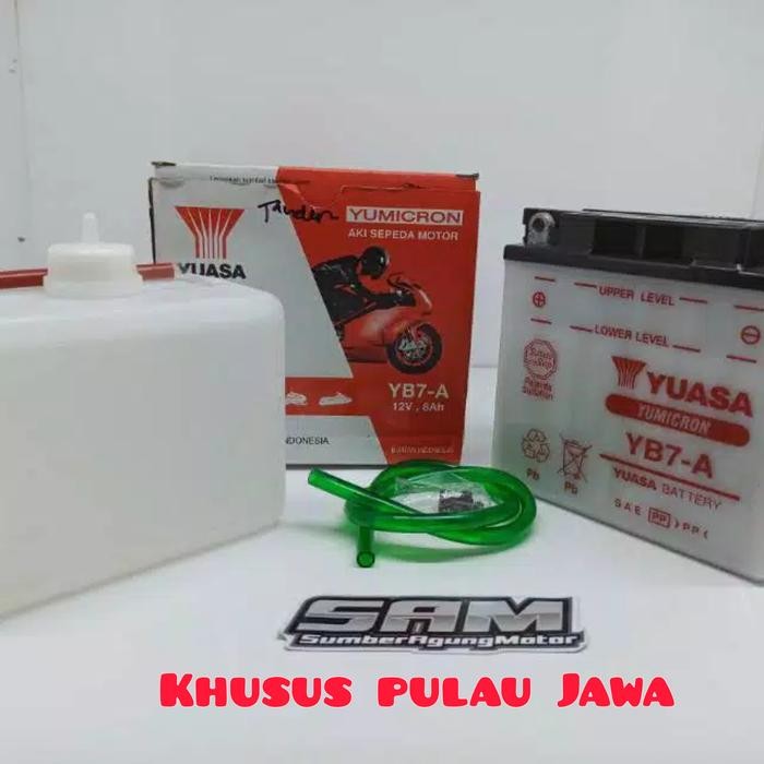 Aki Accu Basah Suzuki Thunder 125 Yb7-A Yuasa