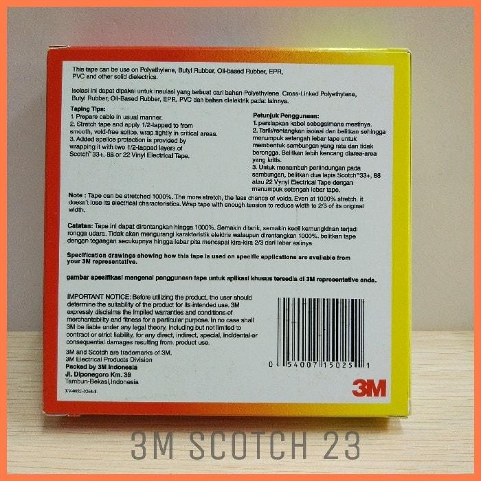 Scotch 23 Rubber Splicing Tape - 3M